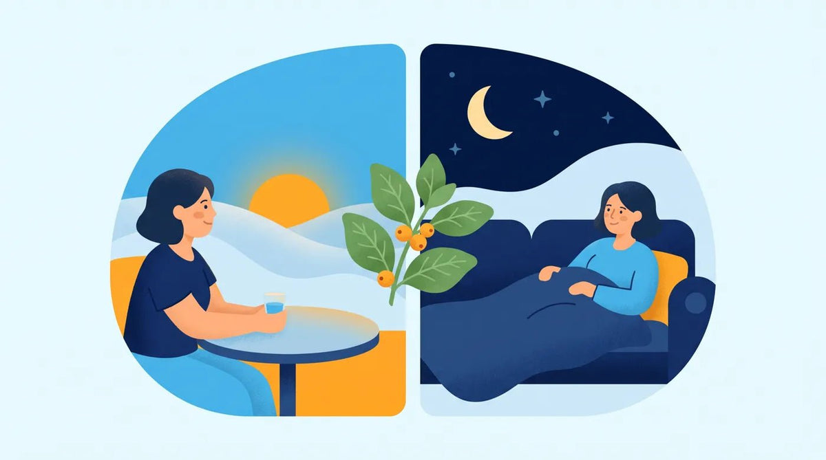 Illustration : horloge entre le matin et le soir